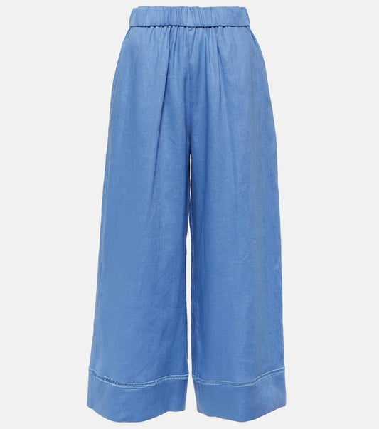 Max Mara Brama Linen Canvas Trousers