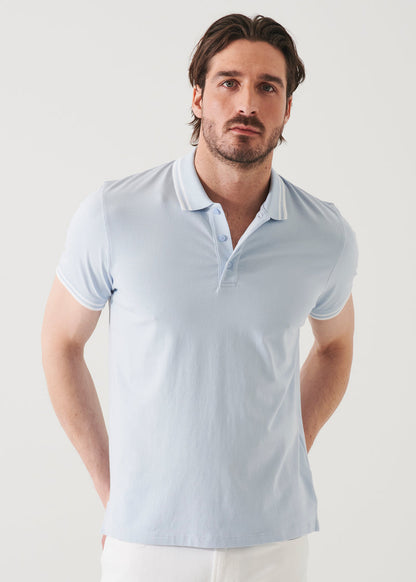Patrick Assaraf Iconic Tipped Buttoned Polo