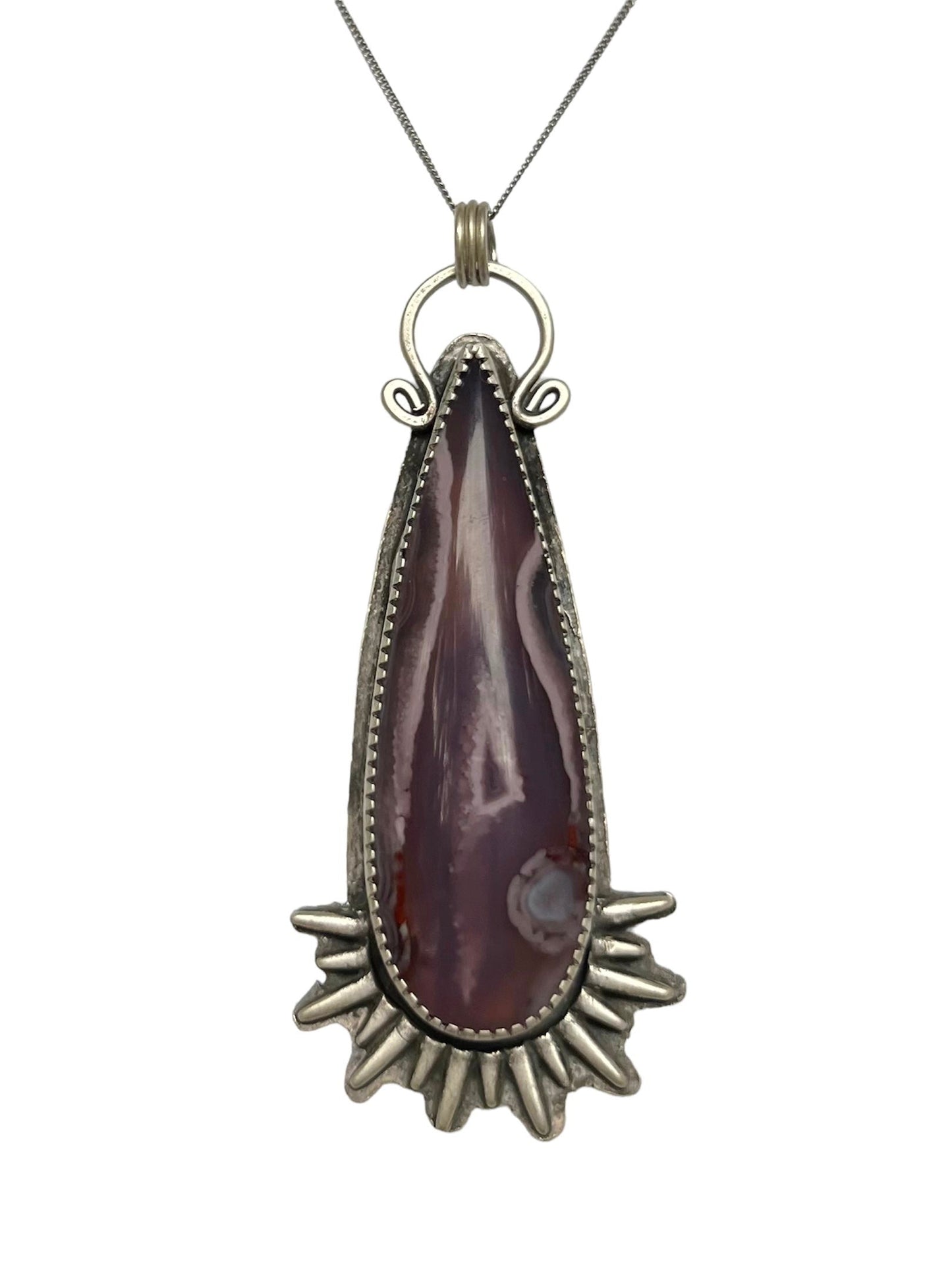 Purple Passion Sun Teardrop Necklace