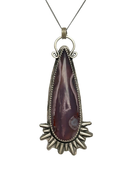 Purple Passion Sun Teardrop Necklace
