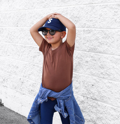 BAMBOO BASIC TEE- Sienna