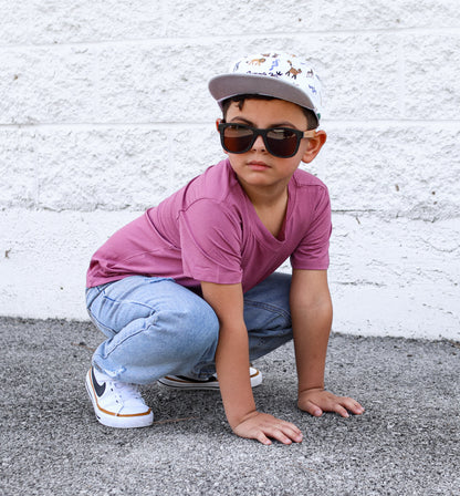 BAMBOO BASIC TEE- Mauve