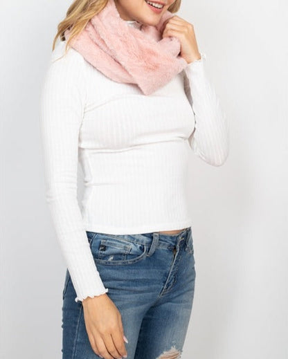 Faux Fur Infinity Scarf