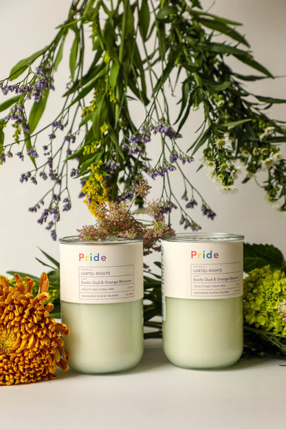 Pride, LGBTQ+ Rights / Woodsy Citrus Scent: Candles for Good