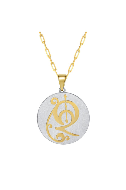 Fancy Initial Pendant Necklace by Saints & Saviors