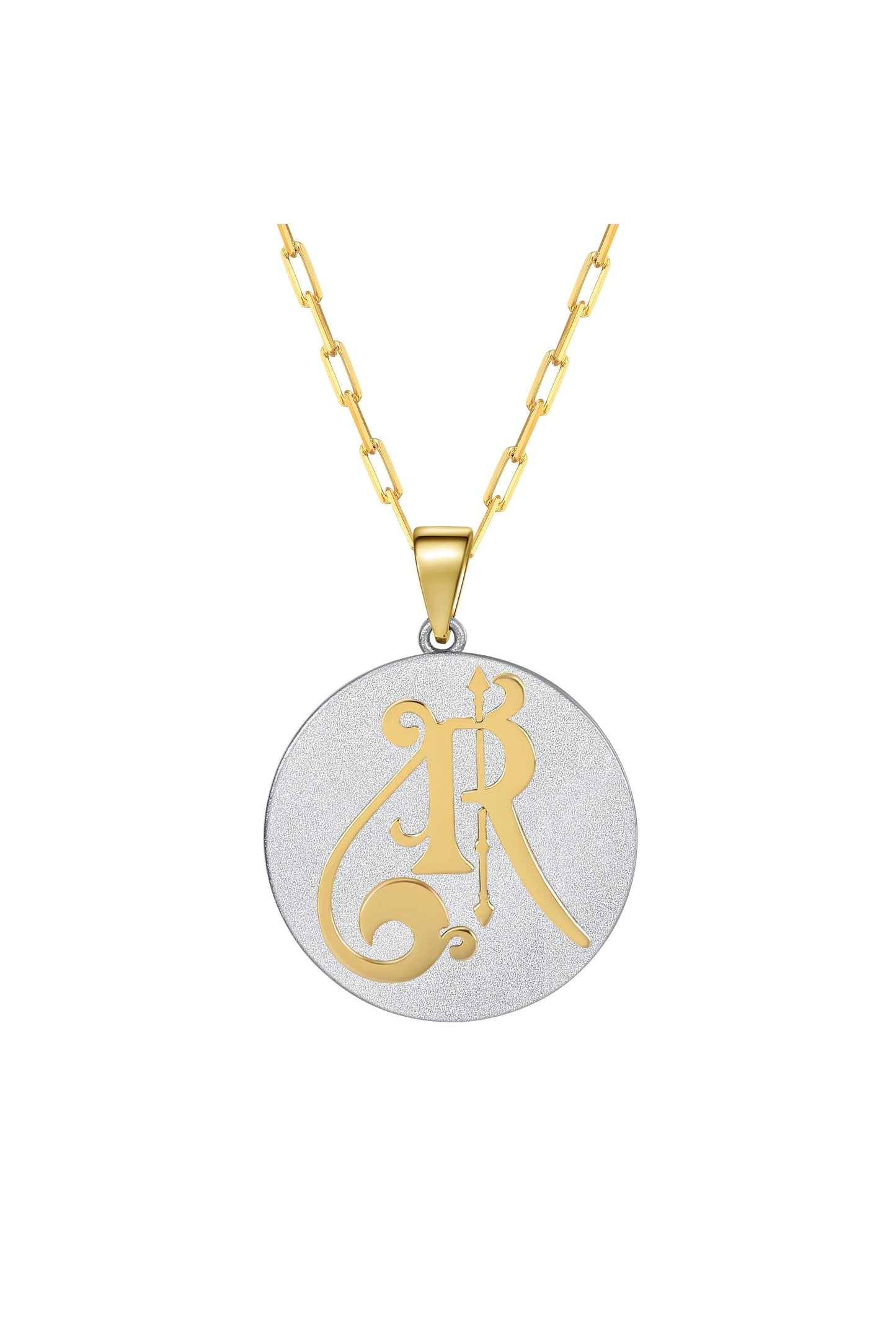 Fancy Initial Pendant Necklace by Saints & Saviors