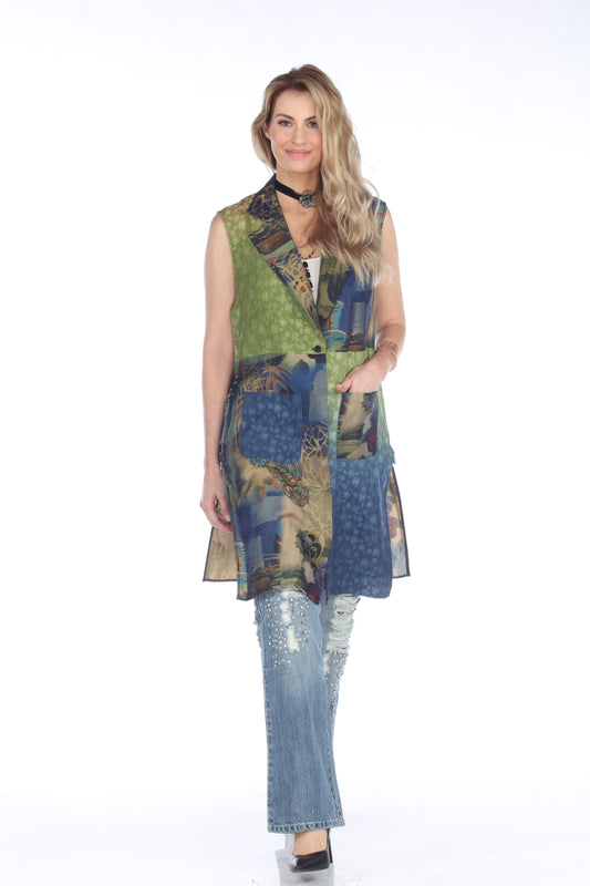 Mixed Olive Print Tunic