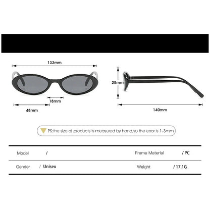 Popular Vintage Oval Sunglasses