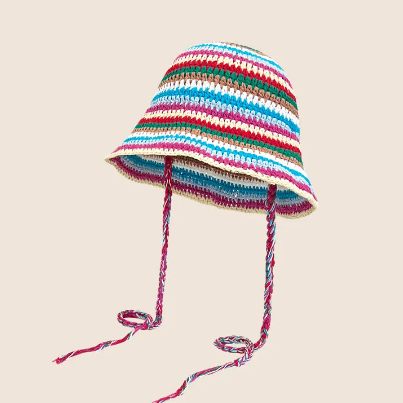 New Crochet Korean Handmade Bucket Hat