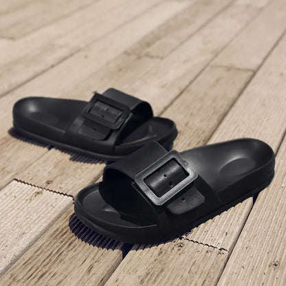 Square soft sole comfort slippers