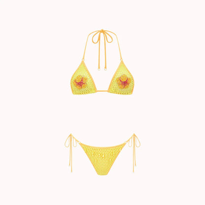 Tropical sally three piece Swimsuit