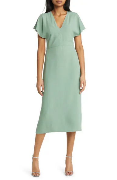 Hugo Boss Dawinga Slim Fit Green Dress