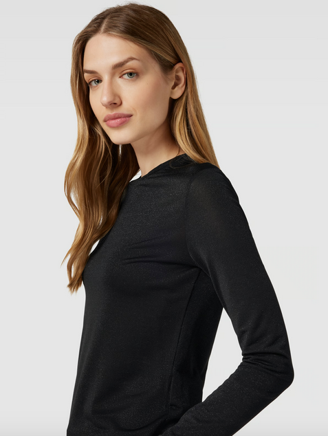 Max Mara Ghianda Black Lurex Top