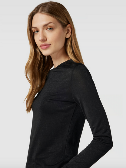 Max Mara Ghianda Black Lurex Top