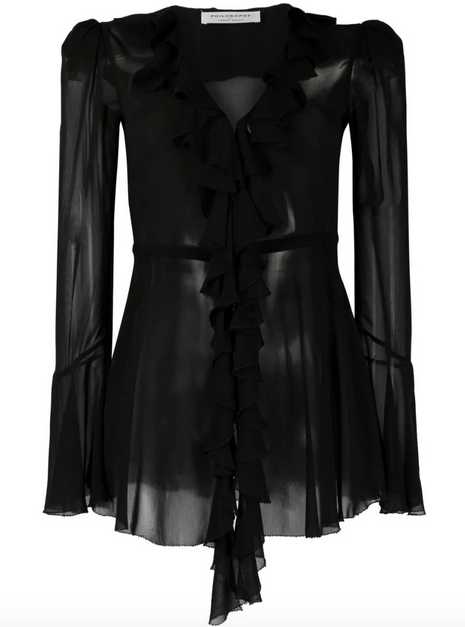 Philosophy Di Lorenzo Serafini Viscose Georgette Blouse
