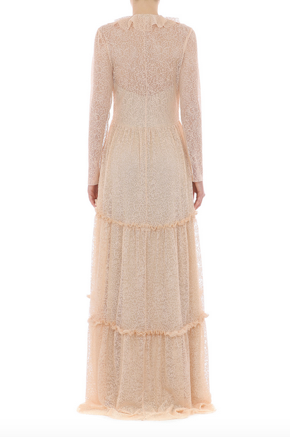 Philosophy di Lorenzo Serafini Natural Lace Maxi Dress