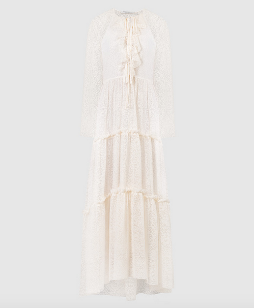 Philosophy di Lorenzo Serafini Natural Lace Maxi Dress