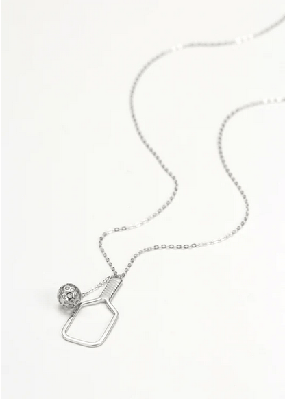 Pickleball The Volley Necklace Silver