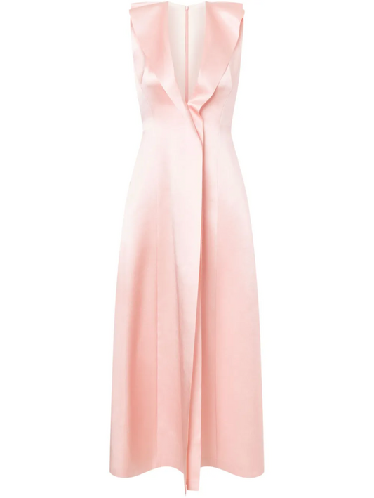 Philosophy di Lorenzo Serafini Pink Duchese Silk Dress