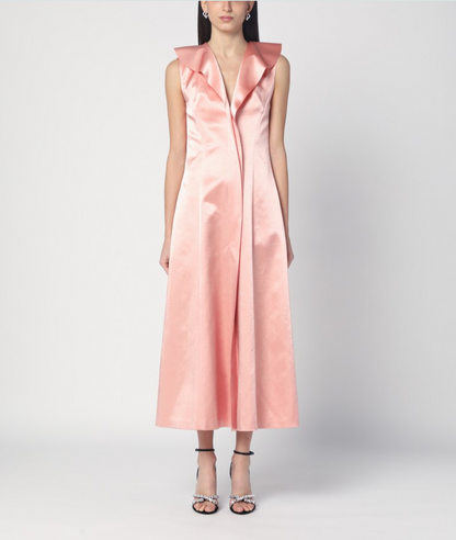 Philosophy di Lorenzo Serafini Pink Duchese Silk Dress