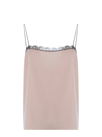 Philosophy di Lorenzo Serafini Lace Trim Pink Satin Camisole