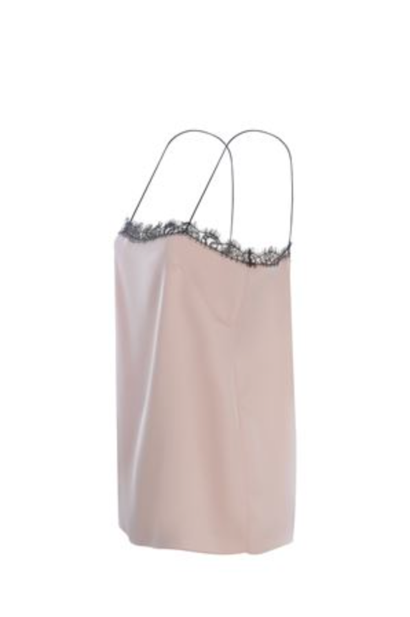 Philosophy di Lorenzo Serafini Lace Trim Pink Satin Camisole