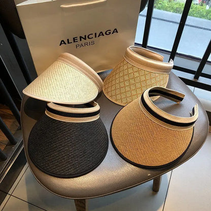 Straw sun visor Hat