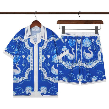 Summer vibes men Beach shorts set
