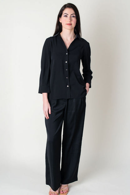 Jules High Waist Wide Leg Trousers