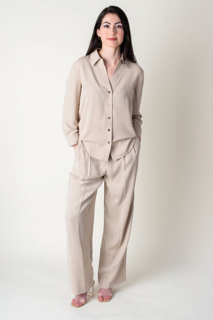 Jules High Waist Wide Leg Trousers