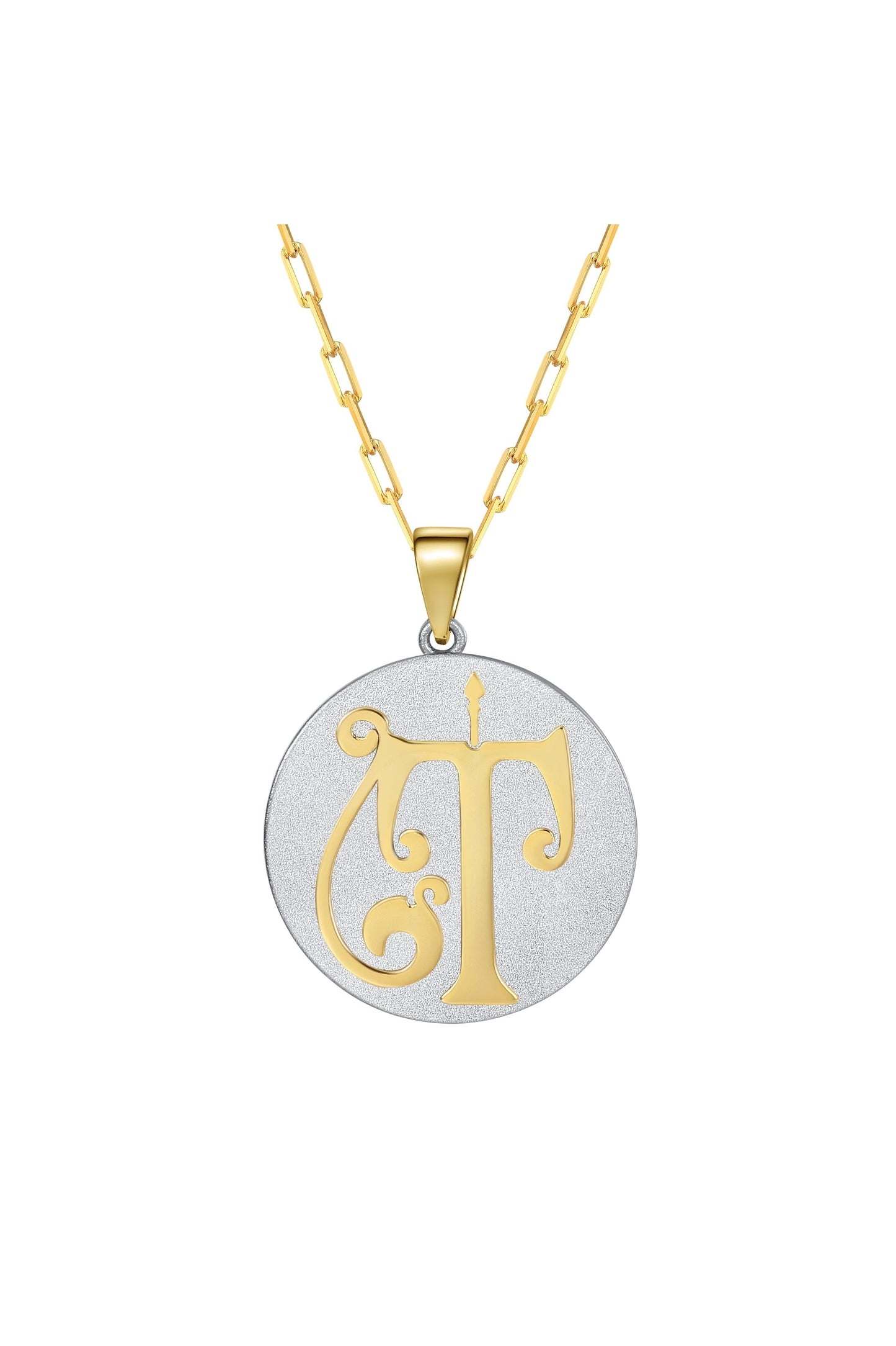 Fancy Initial Pendant Necklace by Saints & Saviors