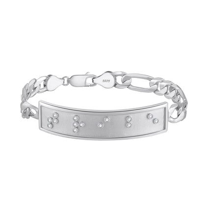 Touchstone Tribe ID Link Bracelet in Silver