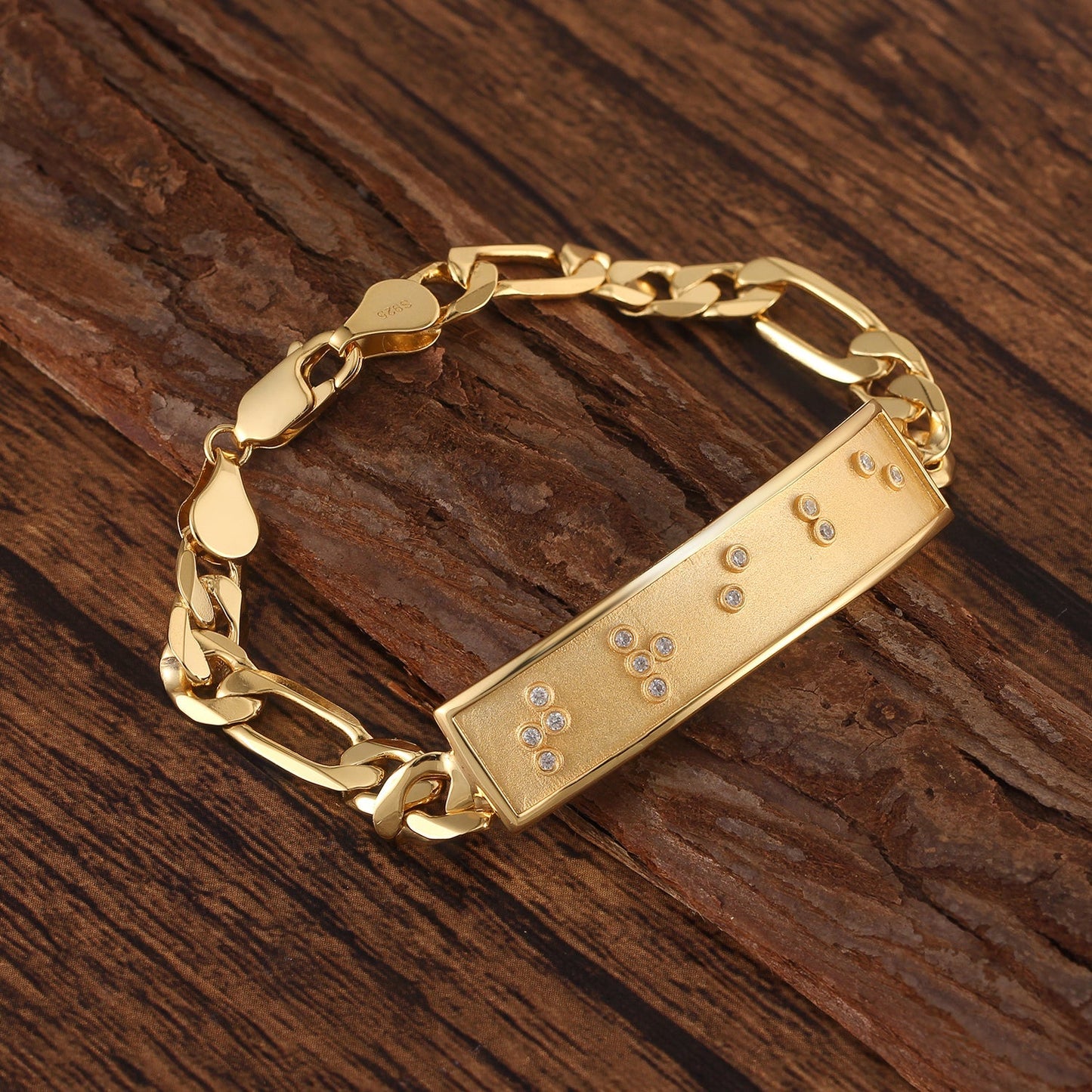 Touchstone Tribe ID Link Bracelet in Gold