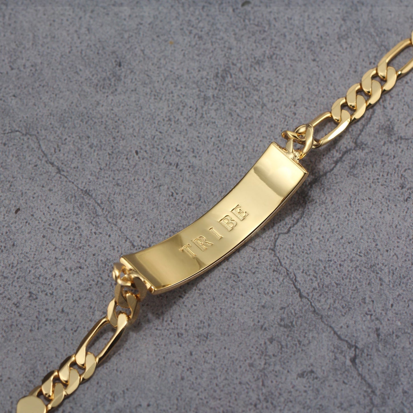 Touchstone Tribe ID Link Bracelet in Gold