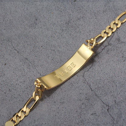 Touchstone Tribe ID Link Bracelet in Gold