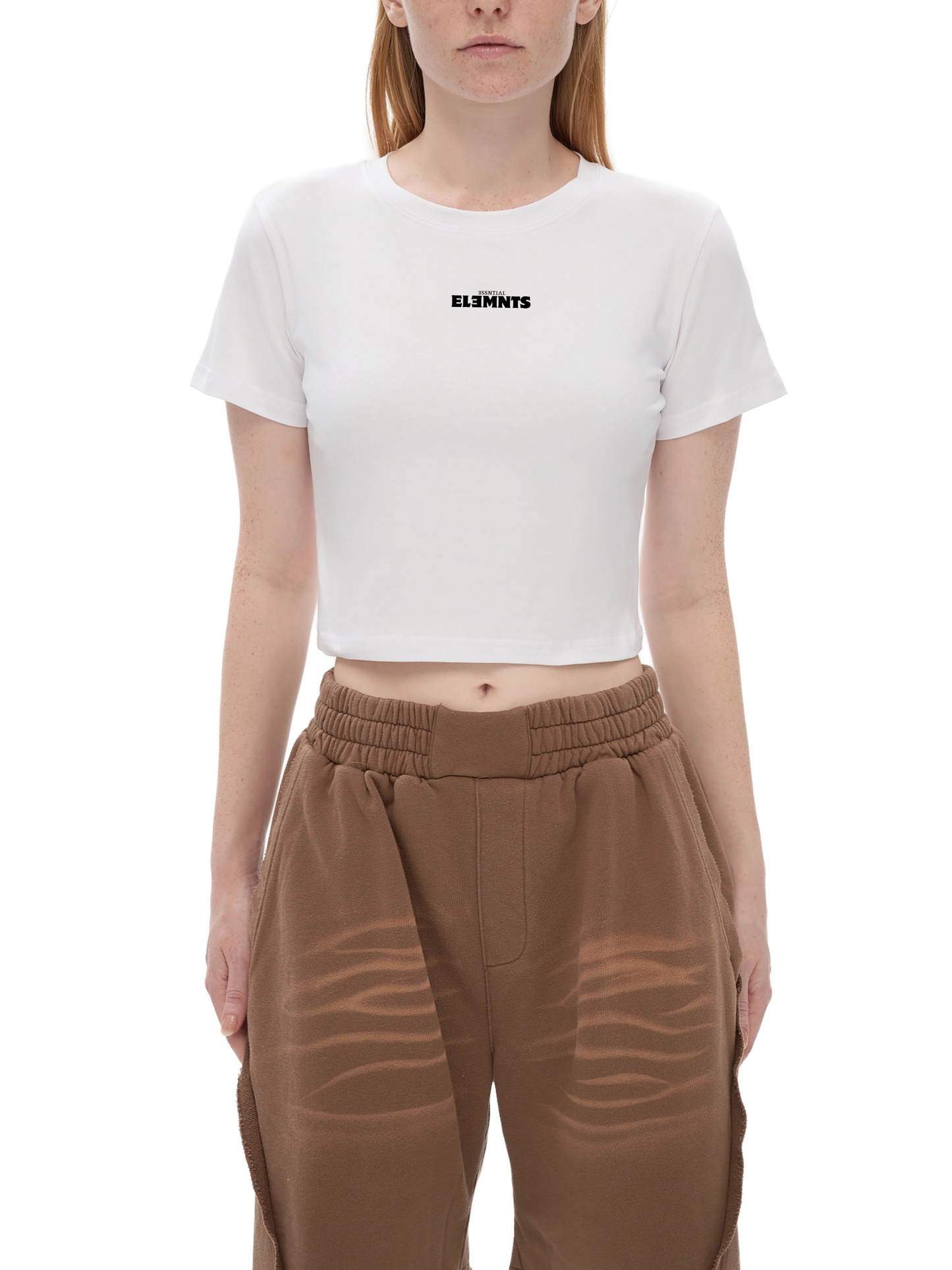 ESSNTIAL ELEMNTS 180G Women’s Fitted Cropped Tee