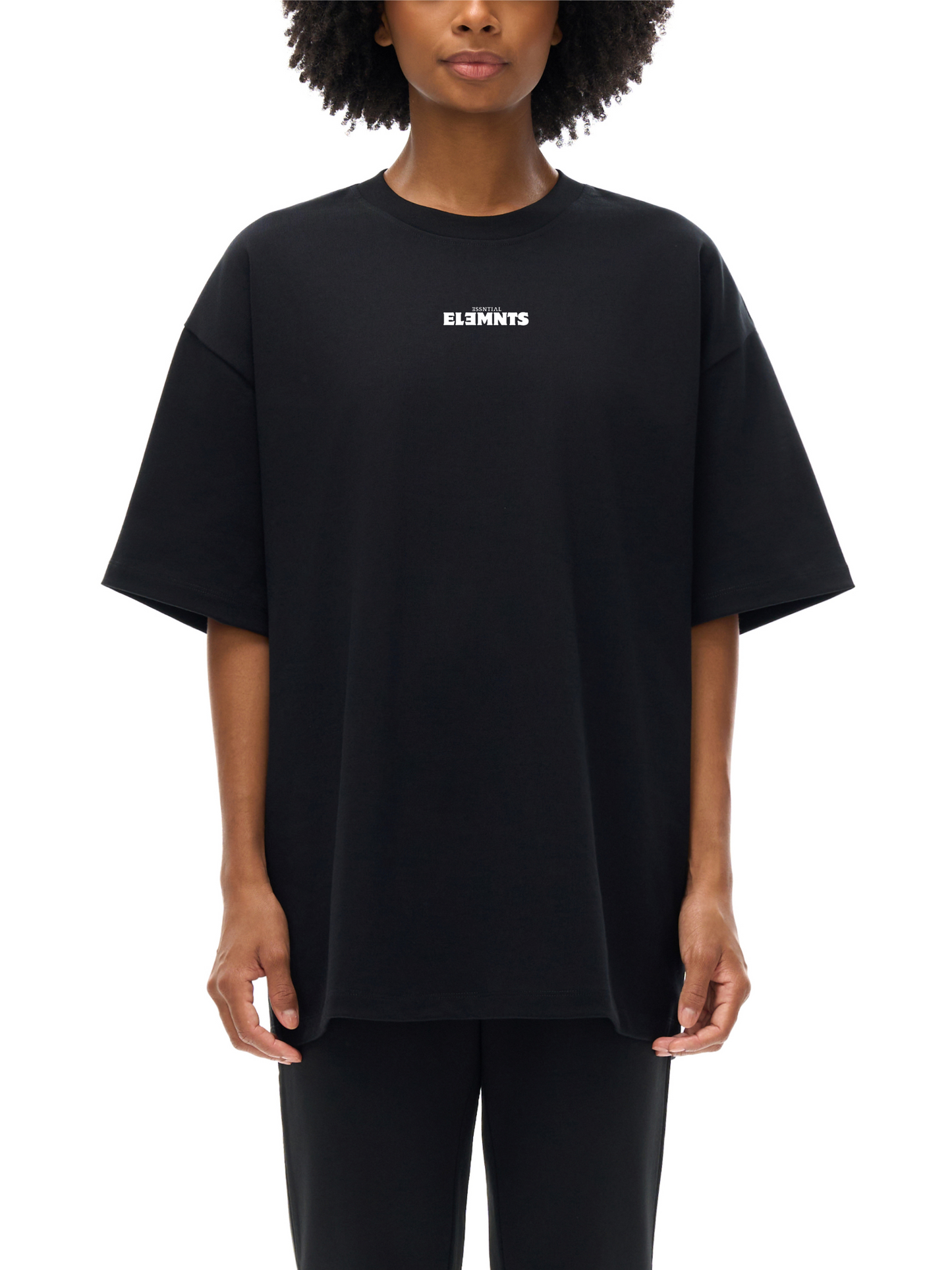 ESSNTIAL ELEMNTS Unisex 425G HW Solid Color Loose Tee