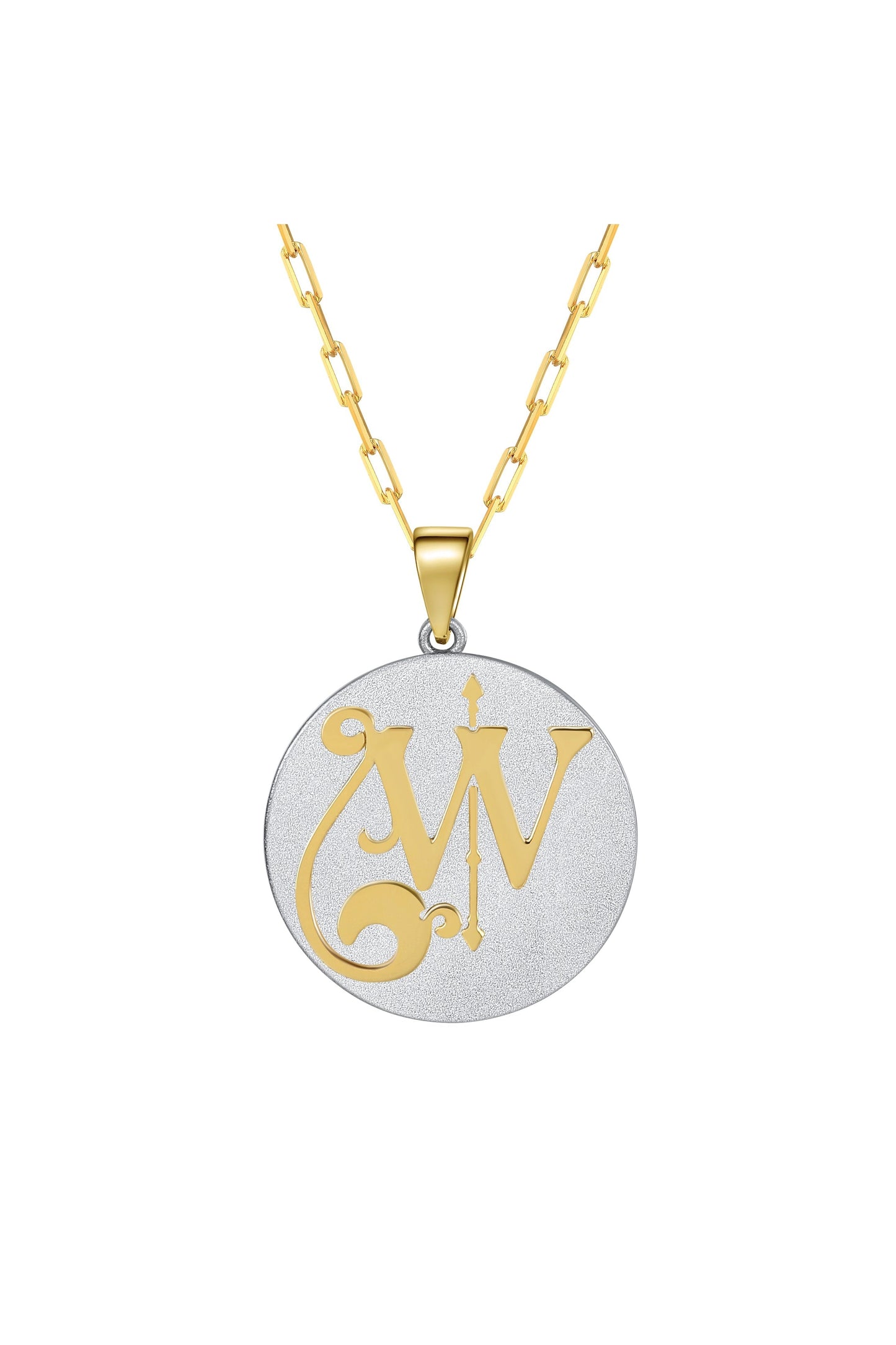 Fancy Initial Pendant Necklace by Saints & Saviors