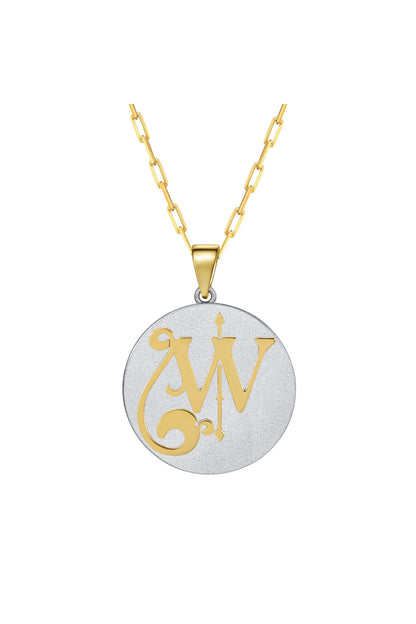 Fancy Initial Pendant Necklace by Saints & Saviors