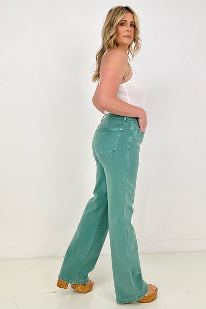 Judy Blue High Waist Garment Dyed 90's Straight Jeans