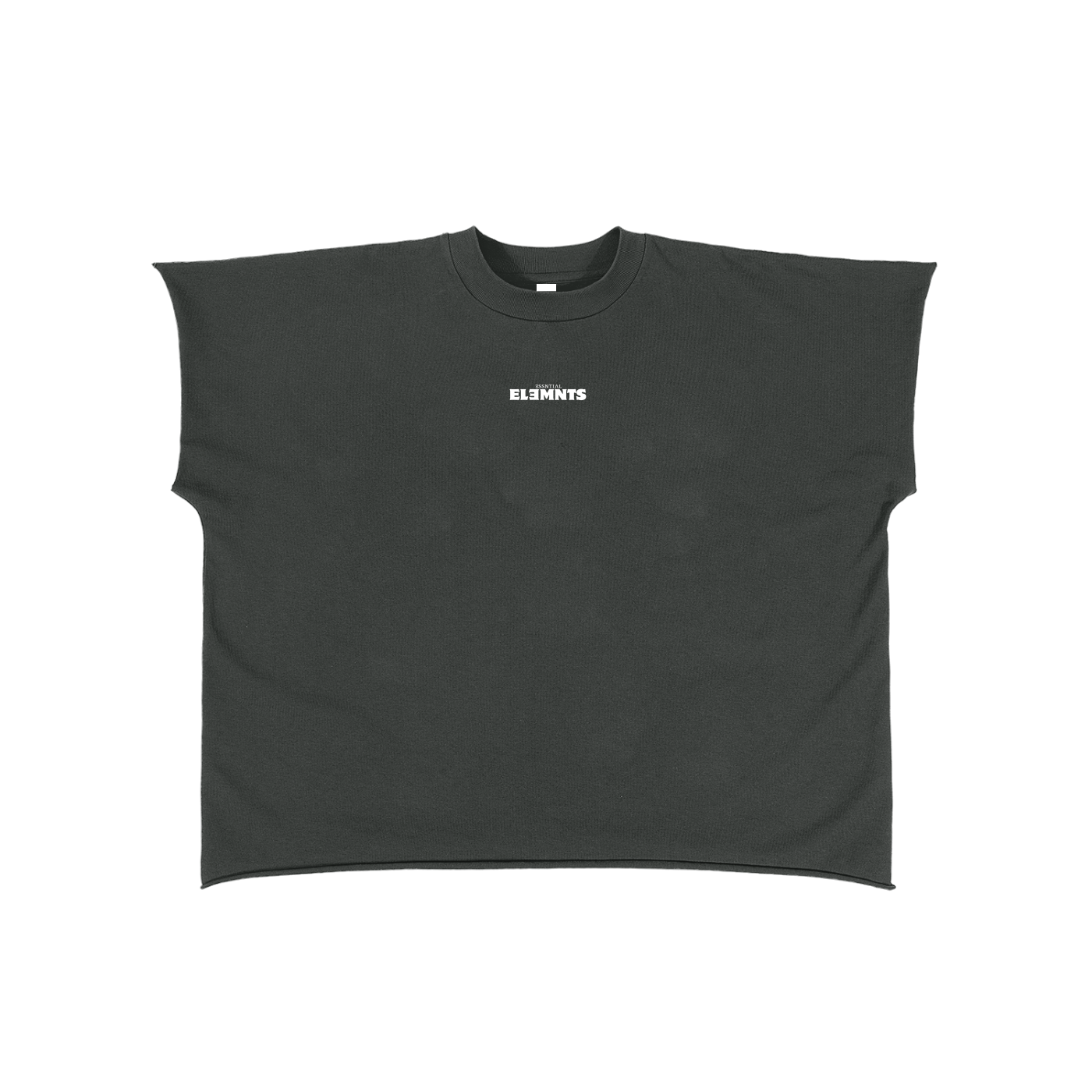 ESSNTIAL ELEMNTS Unisex Raw Edge Boxy Non-Shrink Tee