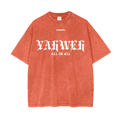 ESSNTIAL ELEMNTS Acid Wash Unisex Oversize Tee