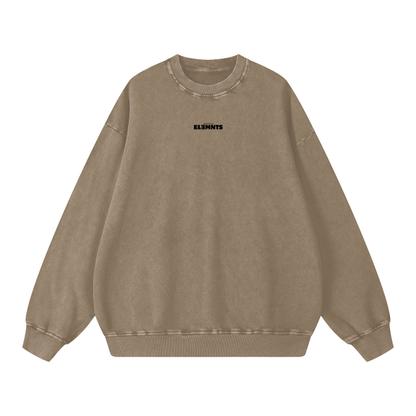 ESSNTIAL ELEMNTS Unisex 360G Acid Wash Sweatshirt