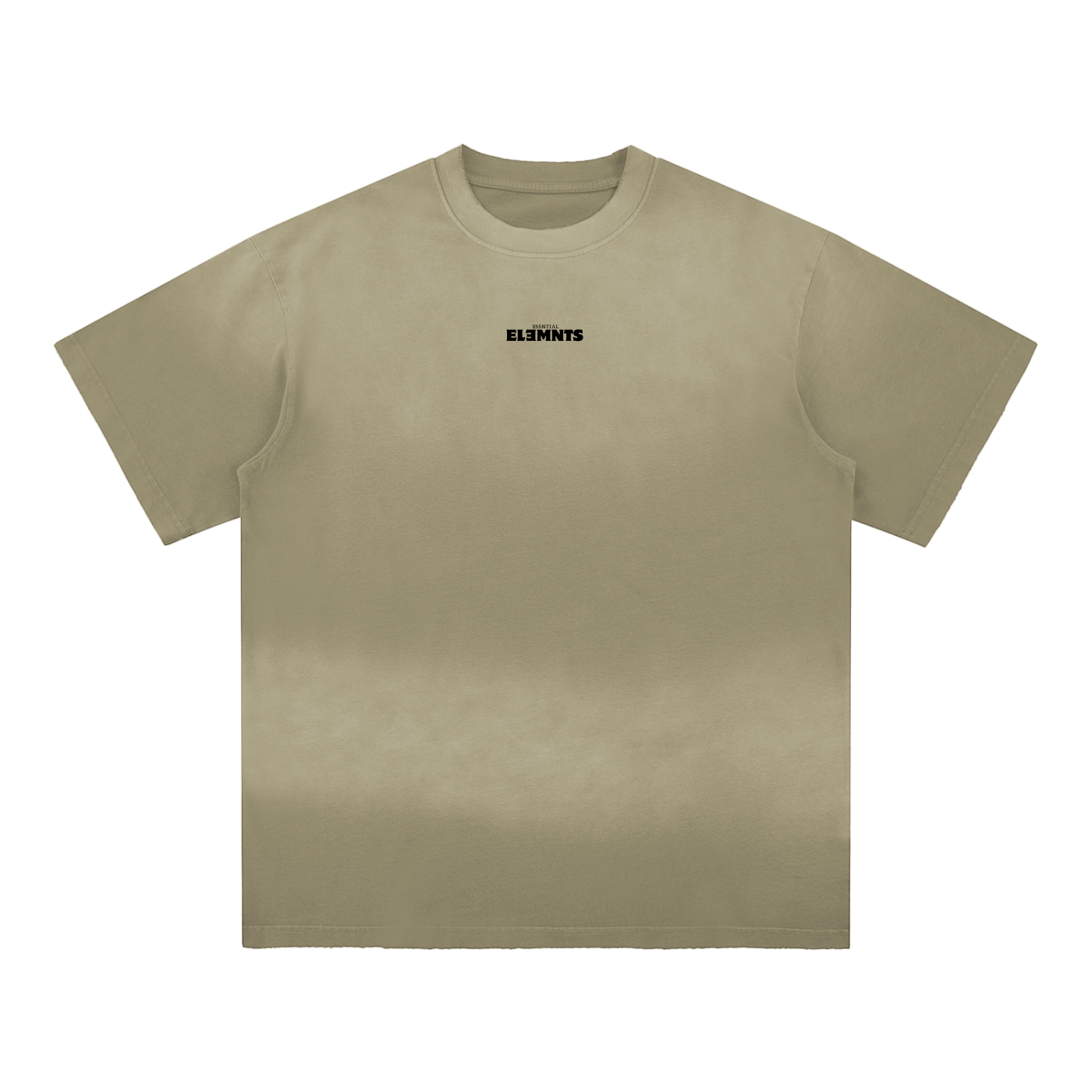 ESSNTIAL ELEMNTS Unisex 260G Sun Fade Hand-Frayed Cotton Tee