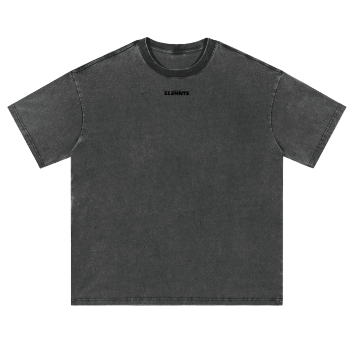 ESSNTIAL ELEMNTS Unisex Fluffy Vintage Washed Tee
