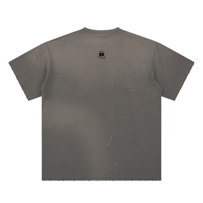 ESSNTIAL ELEMNTS Unisex 250G Paint Splatter Faded Tee
