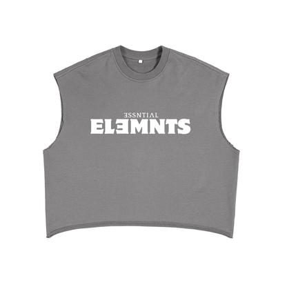 ESSNTIAL ELEMNTS Unisex 340G French Terry Boxy Tank Top