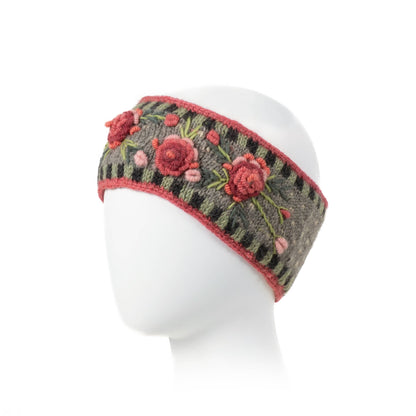 Aubrey  - women's wool knit headband: Begonia