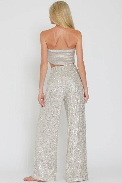 Sequin Pants Set