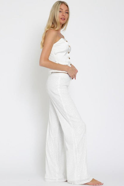 Sequin Pants Set